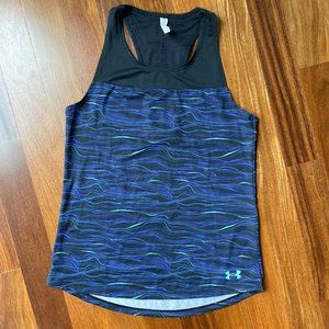 Under Armour YLG Black / Purple / Teal Tank Top